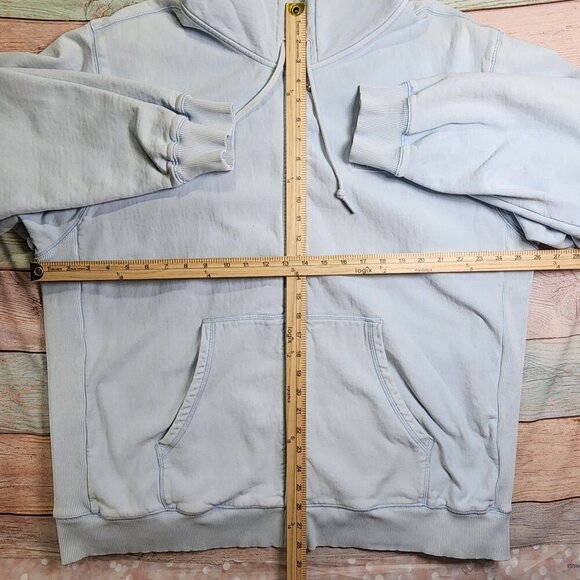 Teddy Fresh Light Blue Zip-Up Hoodie Men's 3XL - Picture 11 of 13